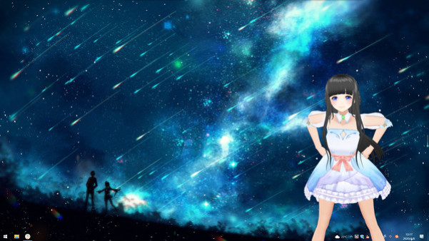 Игра Desktop Kanojo, скриншот