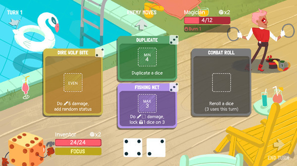 Игра Dicey Dungeons, скриншот