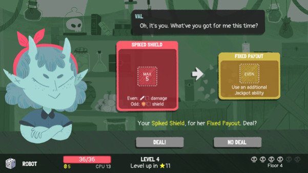 Игра Dicey Dungeons, скриншот
