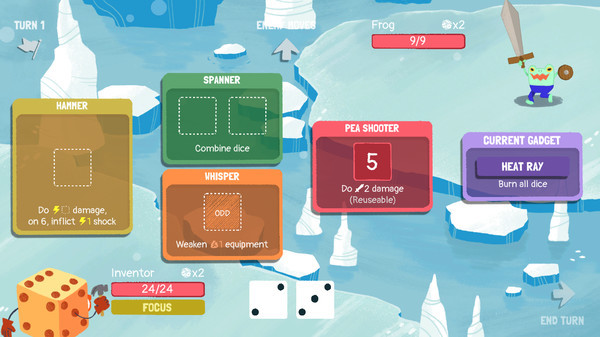 Игра Dicey Dungeons, скриншот