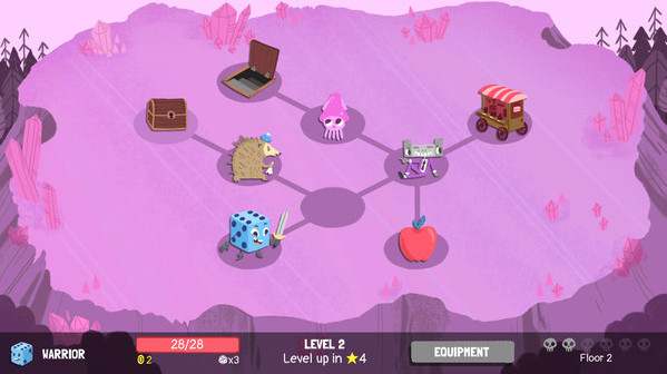 Игра Dicey Dungeons, скриншот
