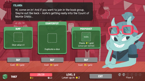 Игра Dicey Dungeons, скриншот