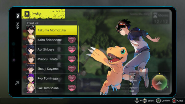 Игра Digimon Survive, скриншот