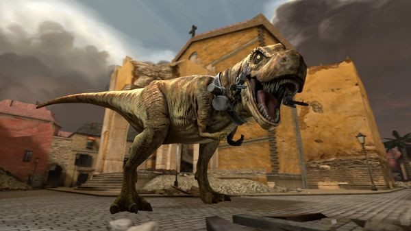 Игра Dino D-Day, скриншот