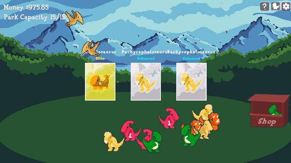 Игра Dino Park, скриншот