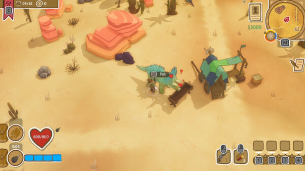 Игра Dino Path Trail, скриншот