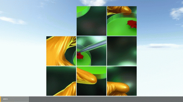 Игра Dinosaur Hunt Puzzle, скриншот