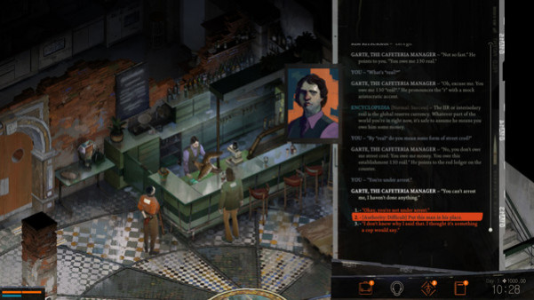 Игра Disco Elysium - The Final Cut, скриншот