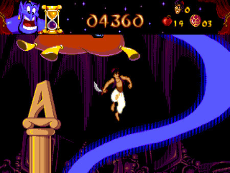 Игра Disney's Aladdin, скриншот