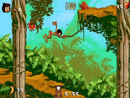 Игра Disney's The Jungle Book, скриншот
