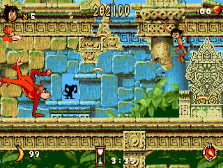 Игра Disney's The Jungle Book, скриншот