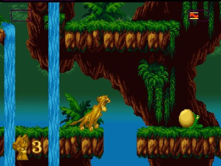 Игра Disney's The Lion King, скриншот
