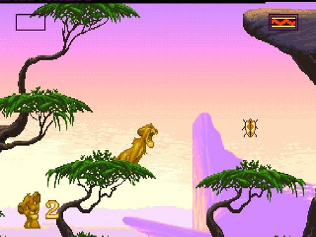 Игра Disney's The Lion King, скриншот