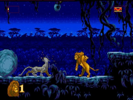 Игра Disney's The Lion King, скриншот