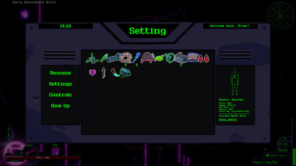 Игра Dive The Depths, скриншот