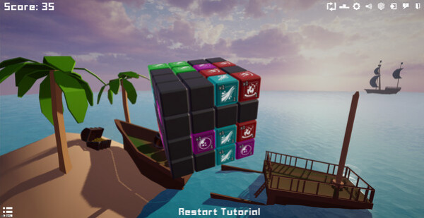Игра Djikstra's Enigmatic Puzzle Cube, скриншот