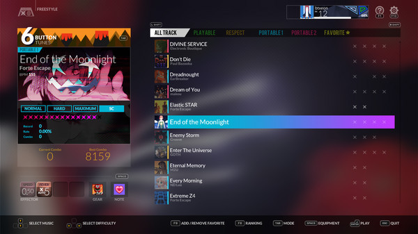 Игра DJMAX RESPECT V, скриншот