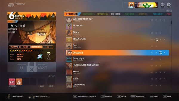 Игра DJMAX RESPECT V - V Extension PACK, скриншот