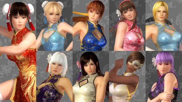 Игра DOA5LR Alluring Mandarin Dress Set, скриншот