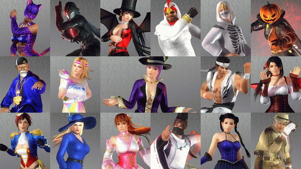 Игра DOA5LR Halloween Costumes 2017 Full Set, скриншот