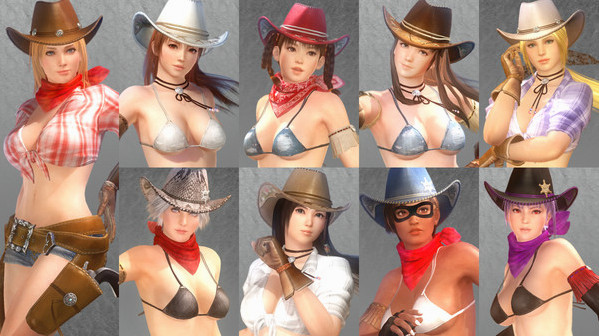 Игра DOA5LR Rodeo Time Costume Set, скриншот