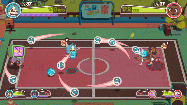 Игра Dodgeball Academia, скриншот