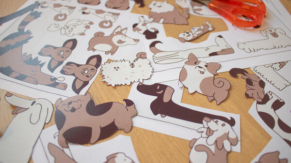 Игра Dogs Organized Neatly - Paper Edition, скриншот