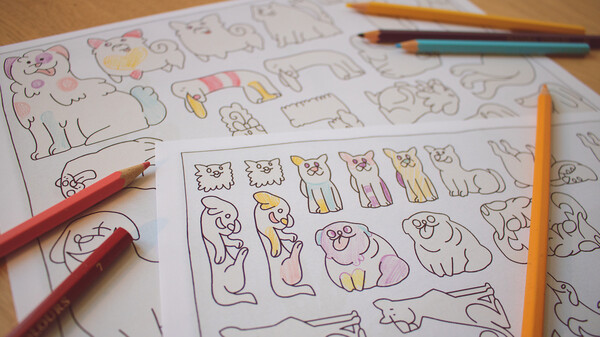 Игра Dogs Organized Neatly - Paper Edition, скриншот
