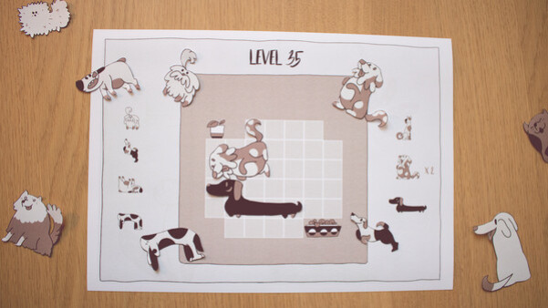 Игра Dogs Organized Neatly - Paper Edition, скриншот