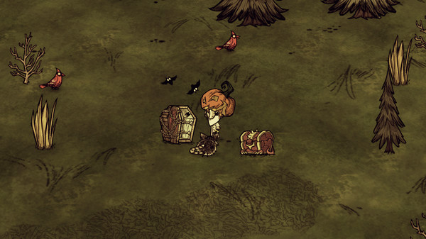 Игра Don't Starve Together: Hallowed Nights Belongings Chest, скриншот