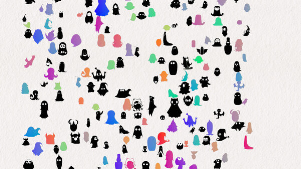 Игра Doodle Harmony Ghosts, скриншот
