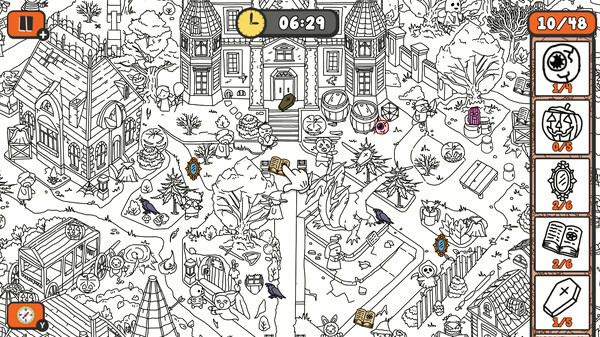 Игра Doodle Hunt: Halloween Rush, скриншот