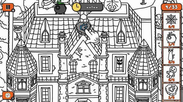 Игра Doodle Hunt: Halloween Rush, скриншот