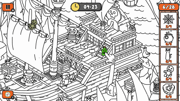 Игра Doodle Hunt: Halloween Rush, скриншот