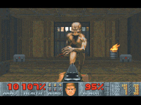 Игра DOOM II, скриншот