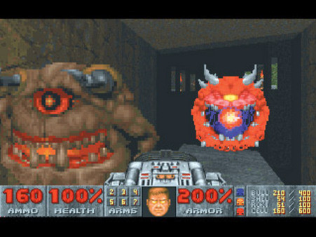 Игра DOOM II, скриншот