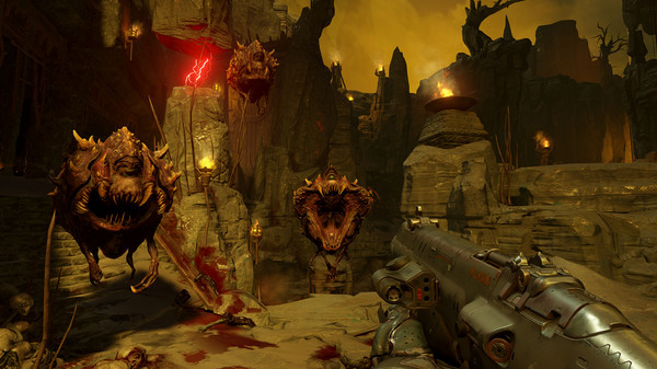 Игра DOOM, скриншот