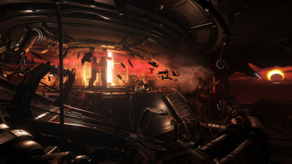 Игра DOOM VFR, скриншот