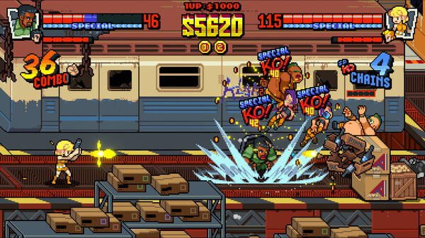Игра Double Dragon Gaiden: Rise Of The Dragons, скриншот