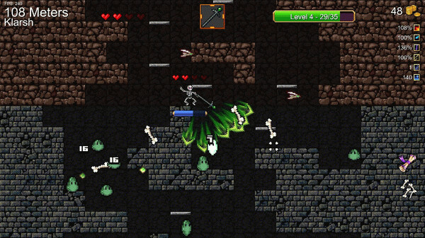 Игра Downcave, скриншот