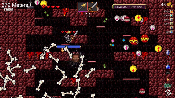 Игра Downcave, скриншот