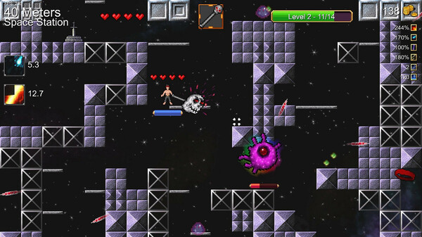 Игра Downcave, скриншот