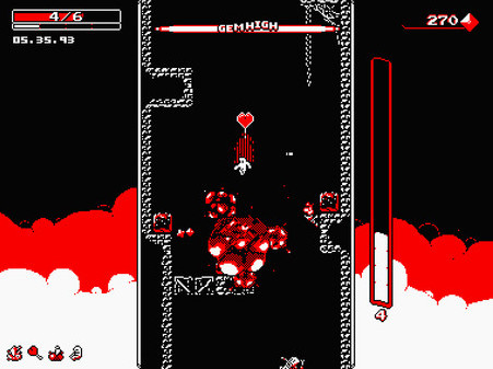 Игра Downwell, скриншот