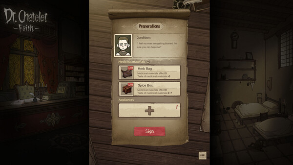Игра Dr. Chatelet: Faith 神医, скриншот