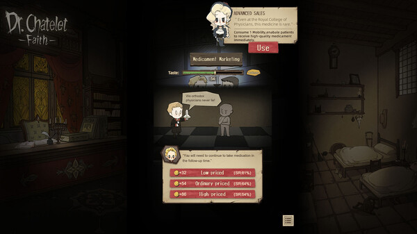 Игра Dr. Chatelet: Faith 神医, скриншот