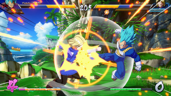 Игра DRAGON BALL FighterZ - SSGSS Goku and SSGSS Vegeta Unlock, скриншот