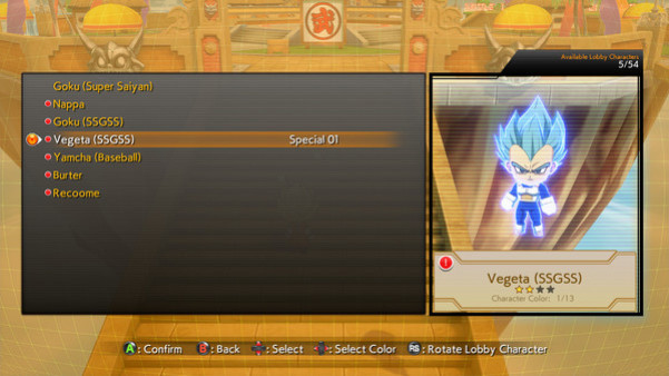 Игра DRAGON BALL FighterZ - SSGSS Lobby Avatars, скриншот
