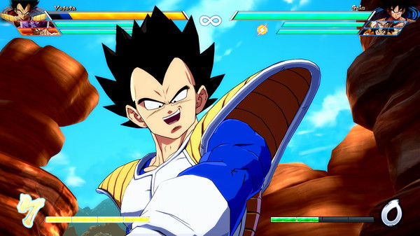 Игра DRAGON BALL FighterZ - Vegeta, скриншот