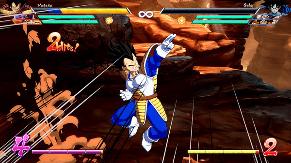 Игра DRAGON BALL FighterZ - Vegeta, скриншот