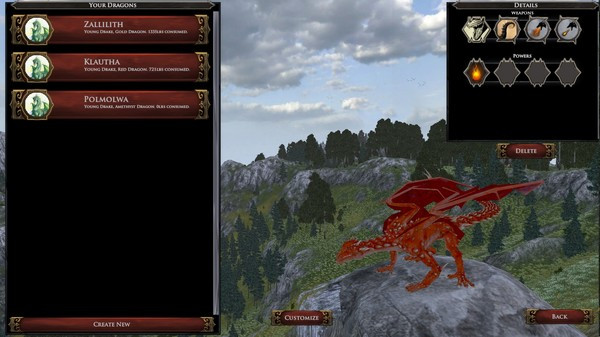 Игра Dragon, скриншот